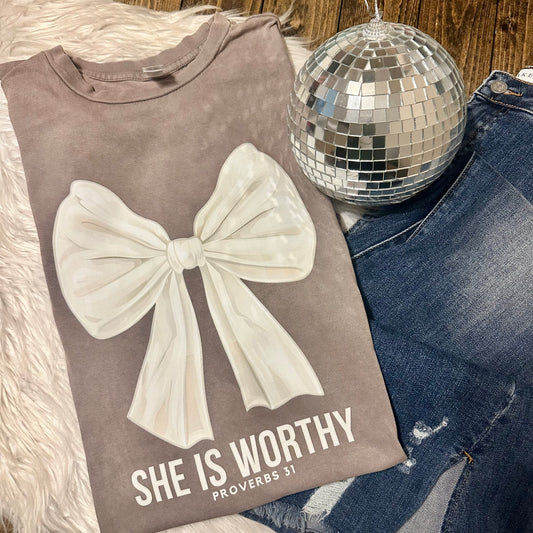 She Is Worthy Graphic Tee