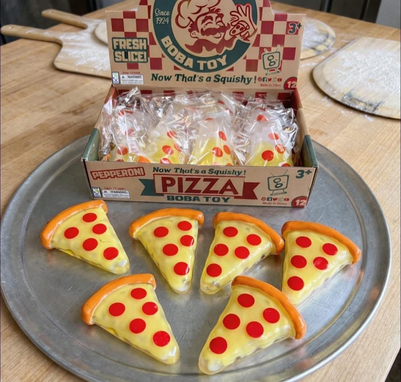 Pizza Boba Squishies
