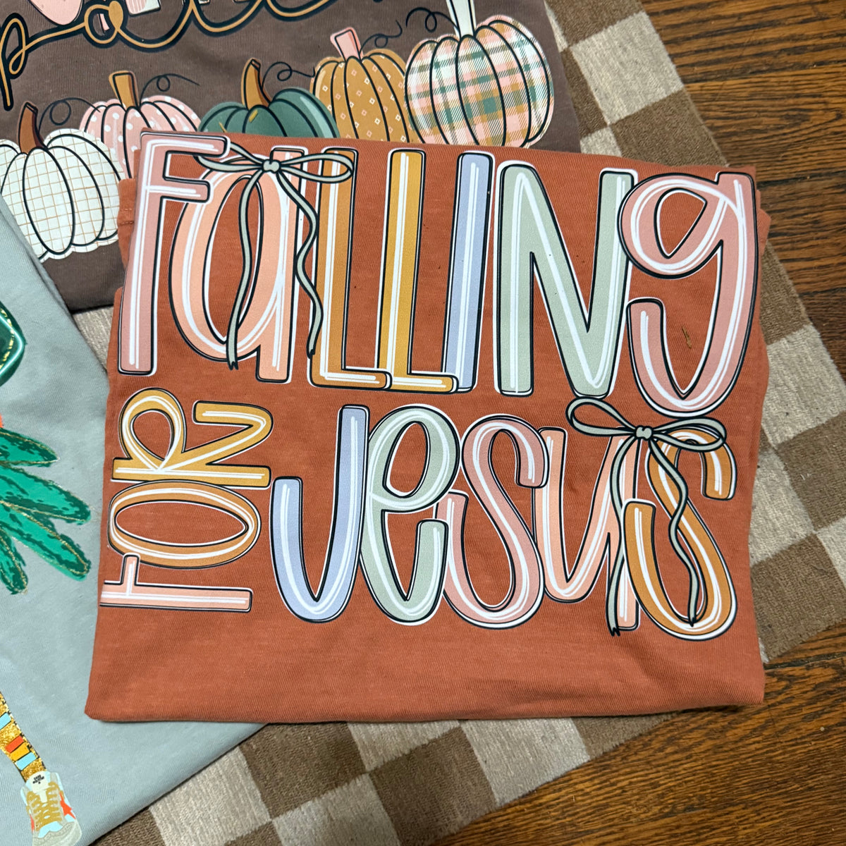 (RTS) Falling For Jesus Comfort Colors Tee