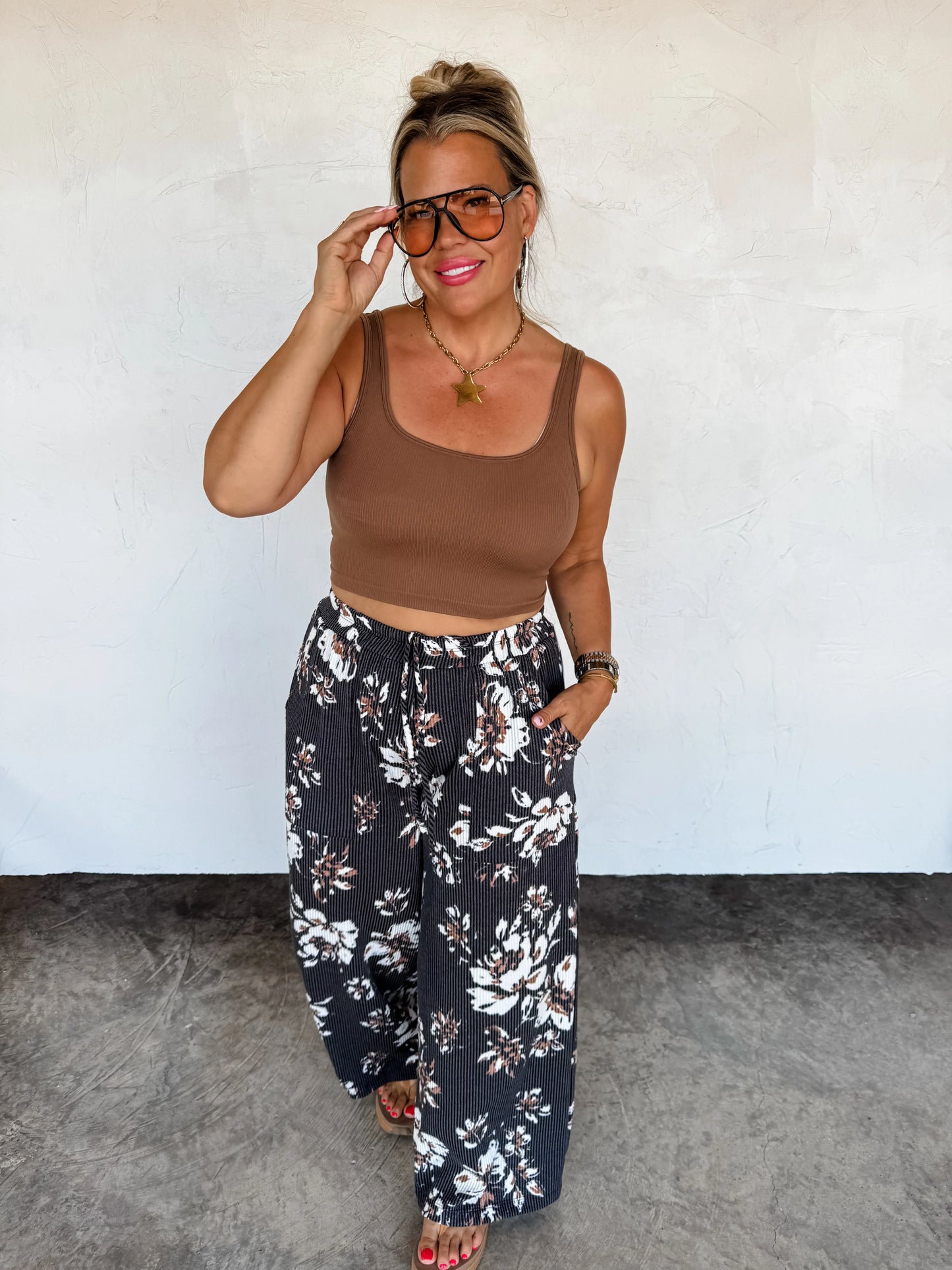 Haddie Floral Wide Leg Pants
