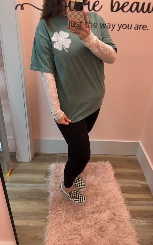 Clover Pocket Comfort Colors Tee