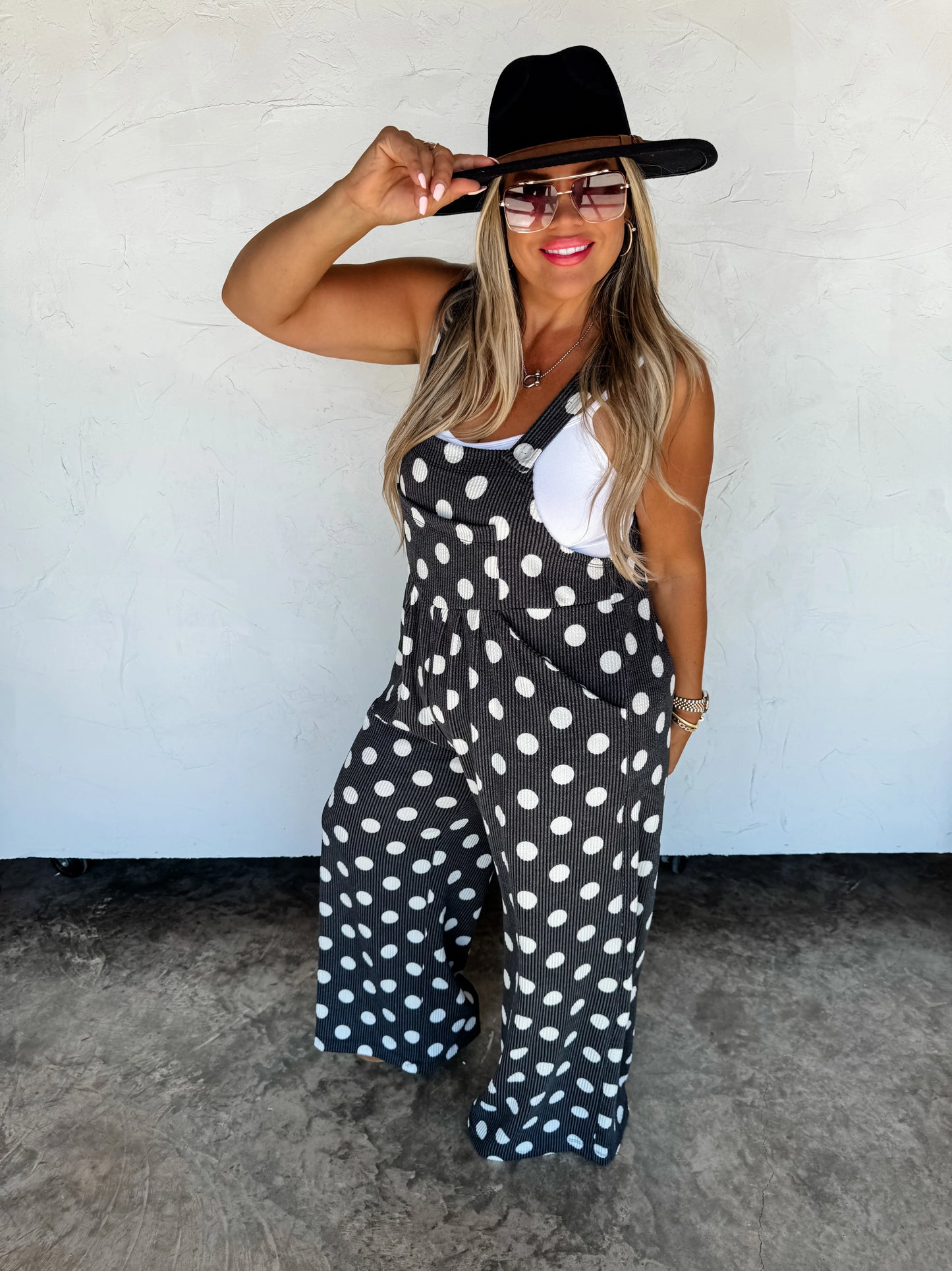 Polka Dot Karli Boho Overalls
