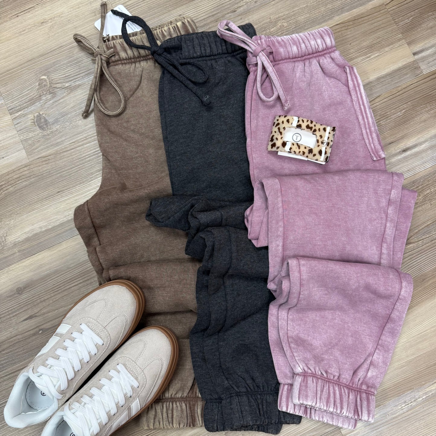 Acid Wash Fleece Joggers