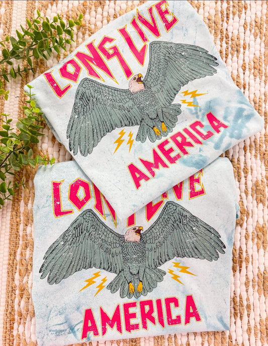 Long Live America ColorBlast Comfort Colors Tee