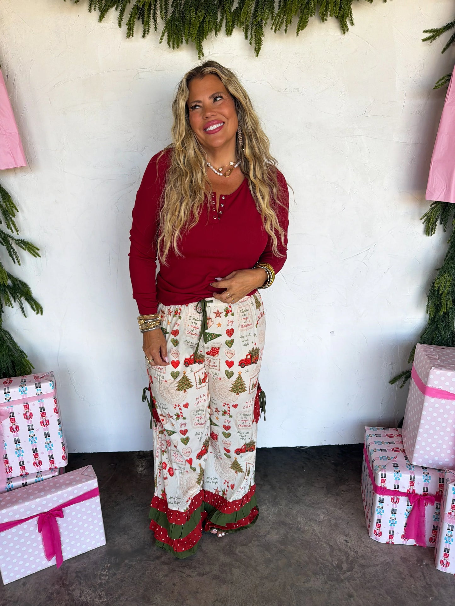 PREORDER - Vintage Christmas Bloomer Pants