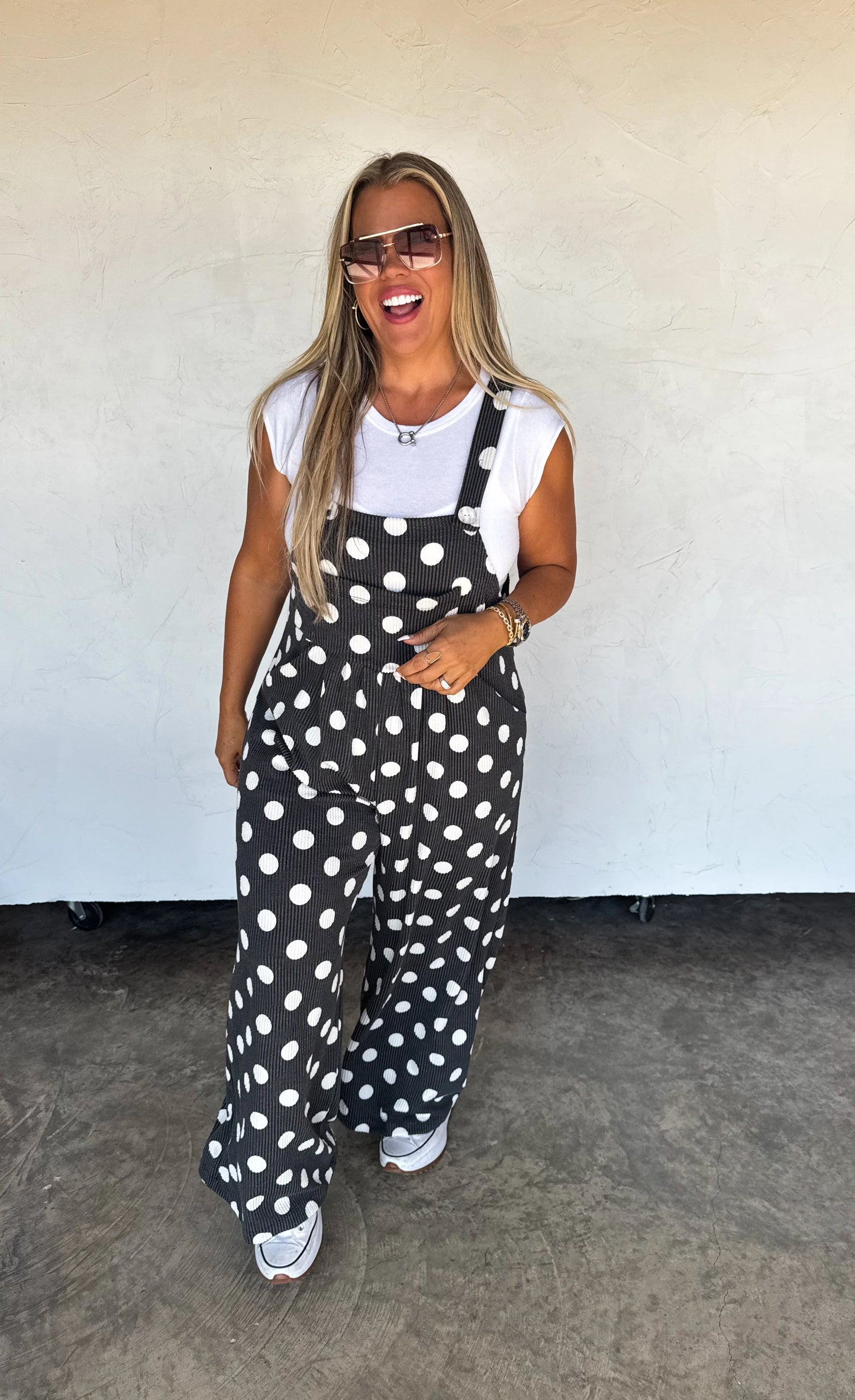 Polka Dot Karli Boho Overalls