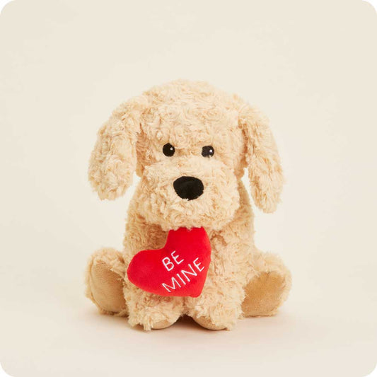 Warmies Be Mine Golden Dog