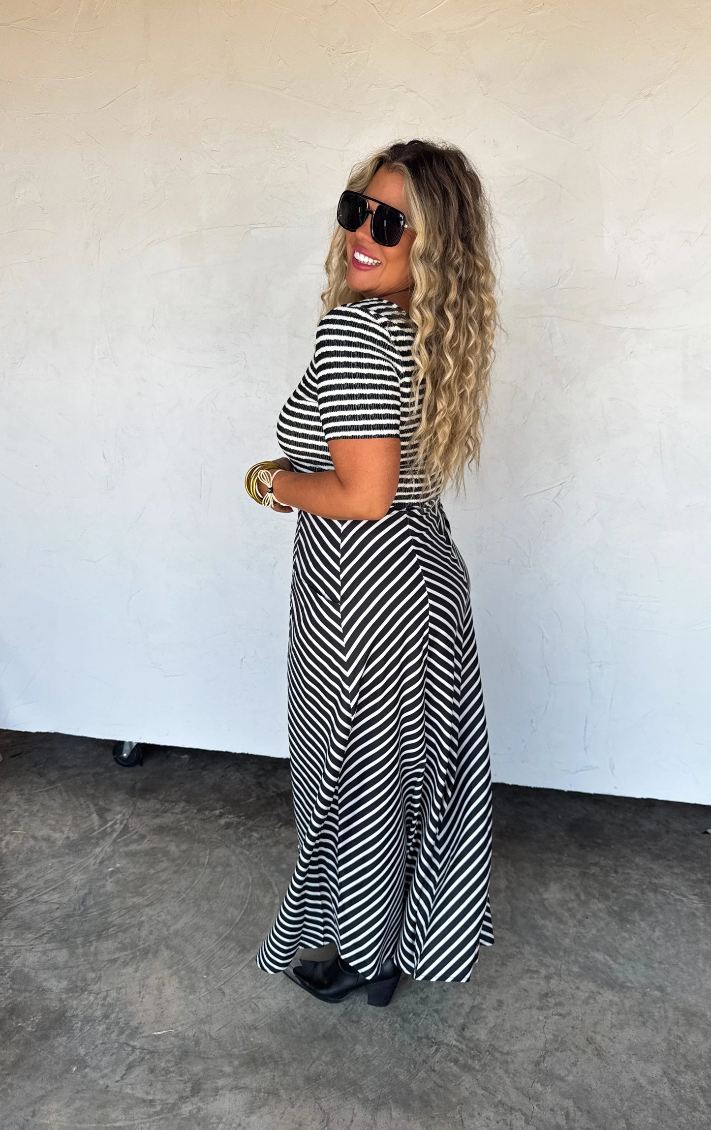 PREORDER - Calista Stripe Dress