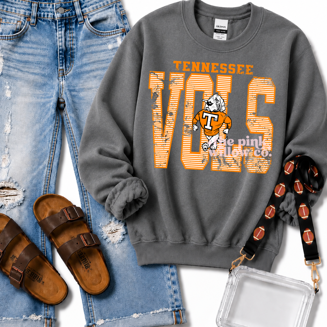Tennessee Vols Striped Sweatshirt