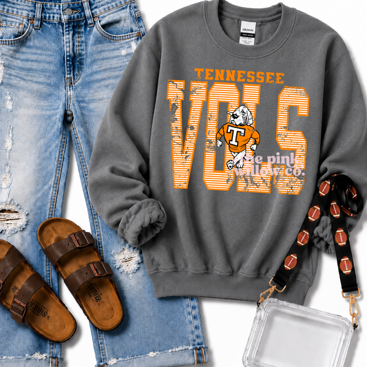 Tennessee Vols Striped Sweatshirt