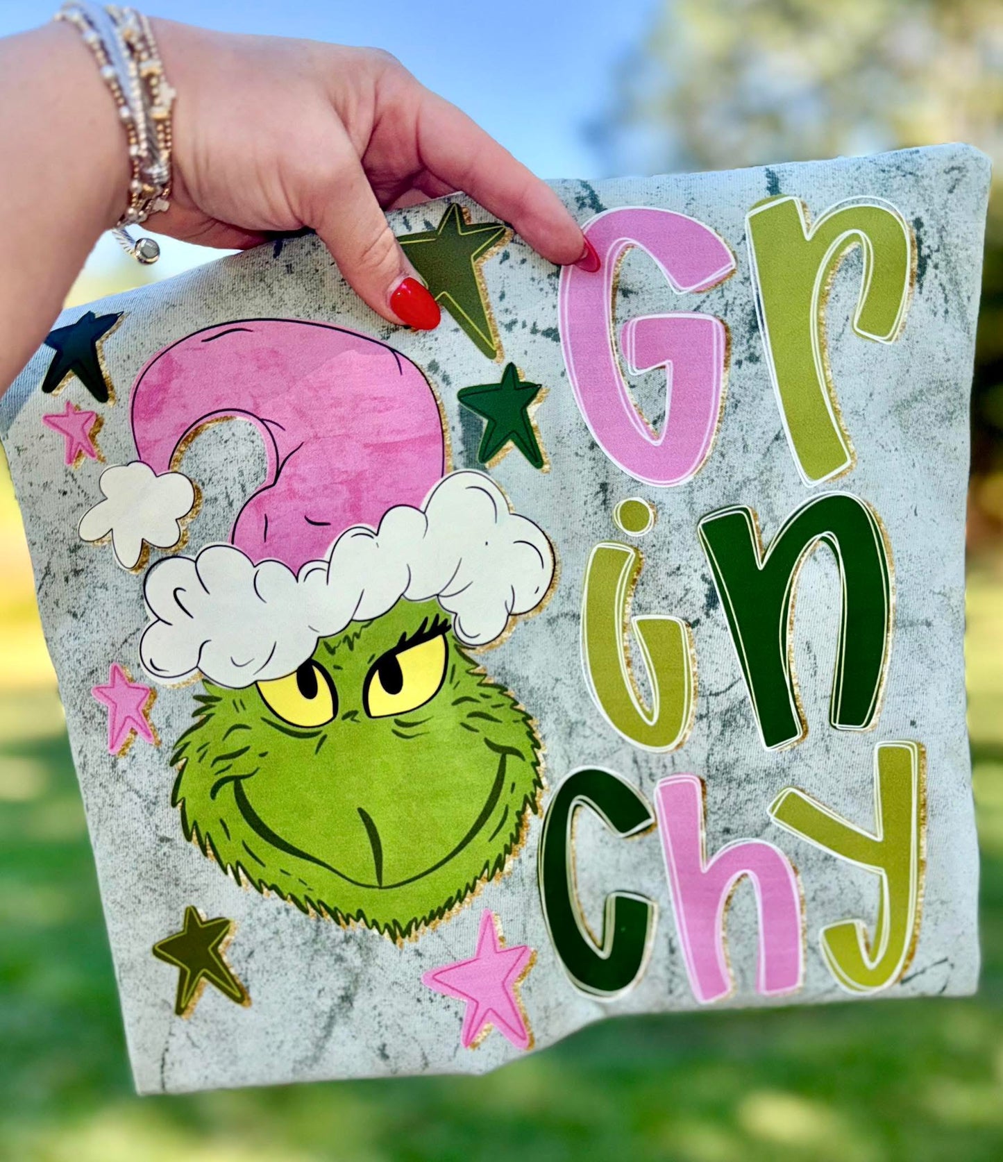 Grinchy Colorblast Comfort Colors Graphic Tee