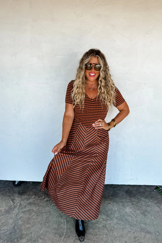 PREORDER - Calista Stripe Dress