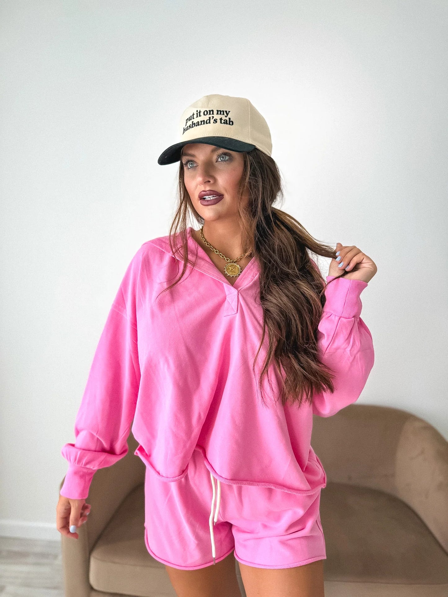 BIRDIE PREORDER - Cozy Club Pullover in Bubblegum