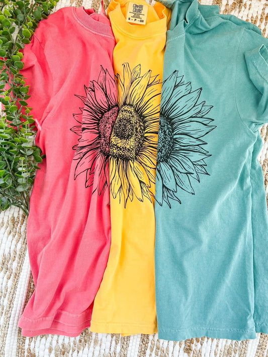 Sunflower Comfort Colors Graphic Tee