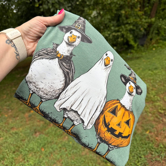 Halloween Geese Comfort Colors Tee