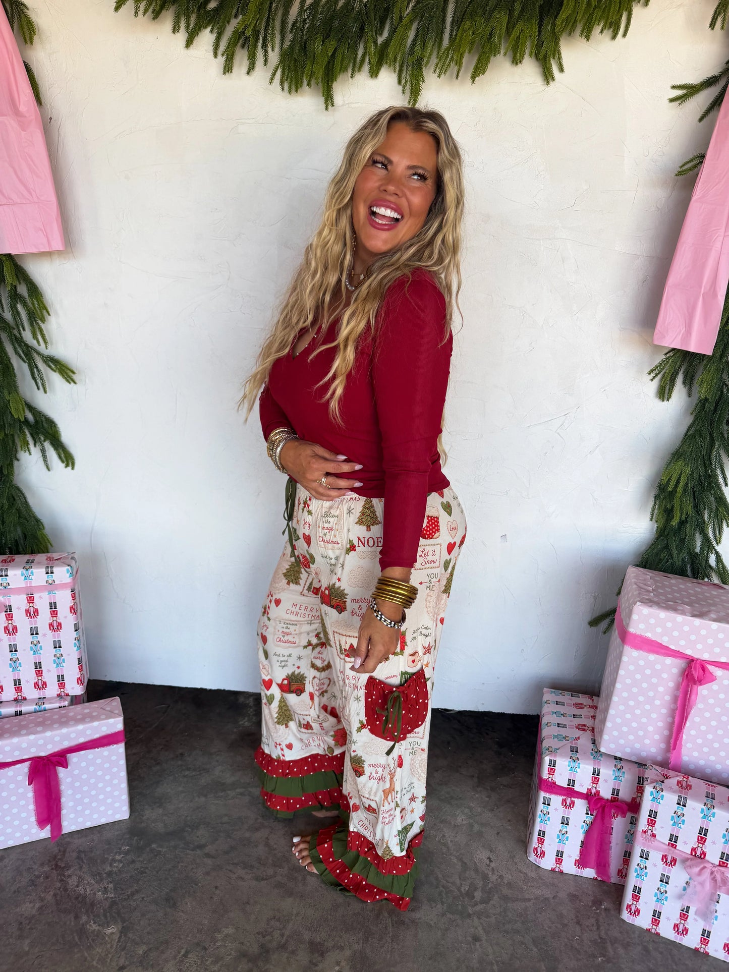 PREORDER - Vintage Christmas Bloomer Pants