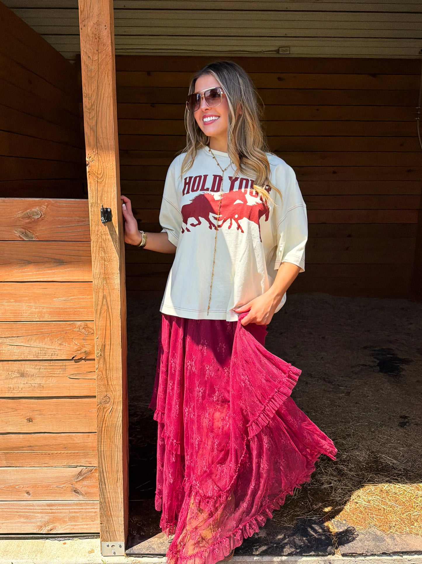 PREORDER - Autumn Blooming Maxi Skirt