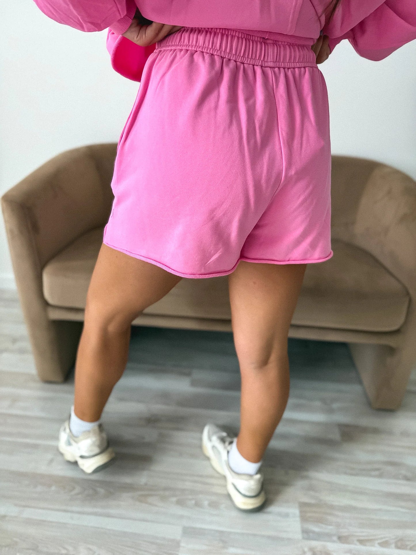 BIRDIE PREORDER - Cozy Club Shorts in Bubblegum