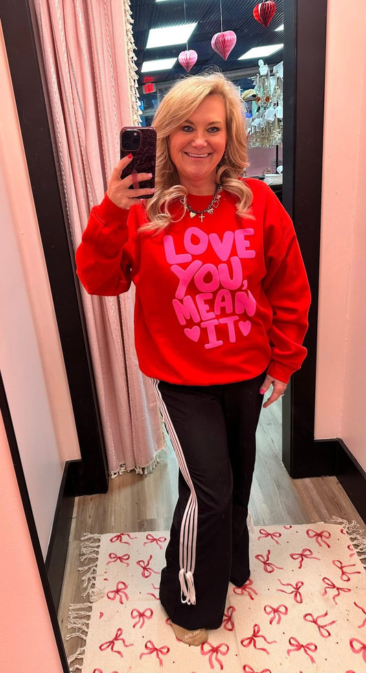 Love You Mean It Puff Sweatshirt