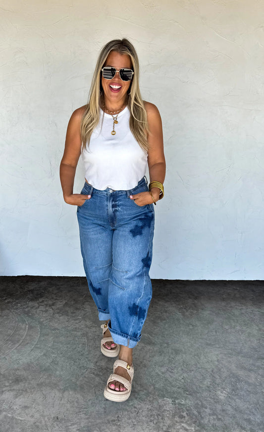 Born To Shine Barrell Jeans