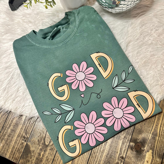 God is Good Comfort Colors Graphic Tee