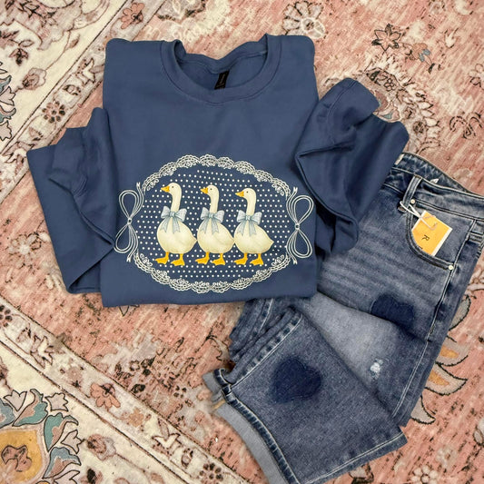 Vintage Geese Trio Sweatshirt