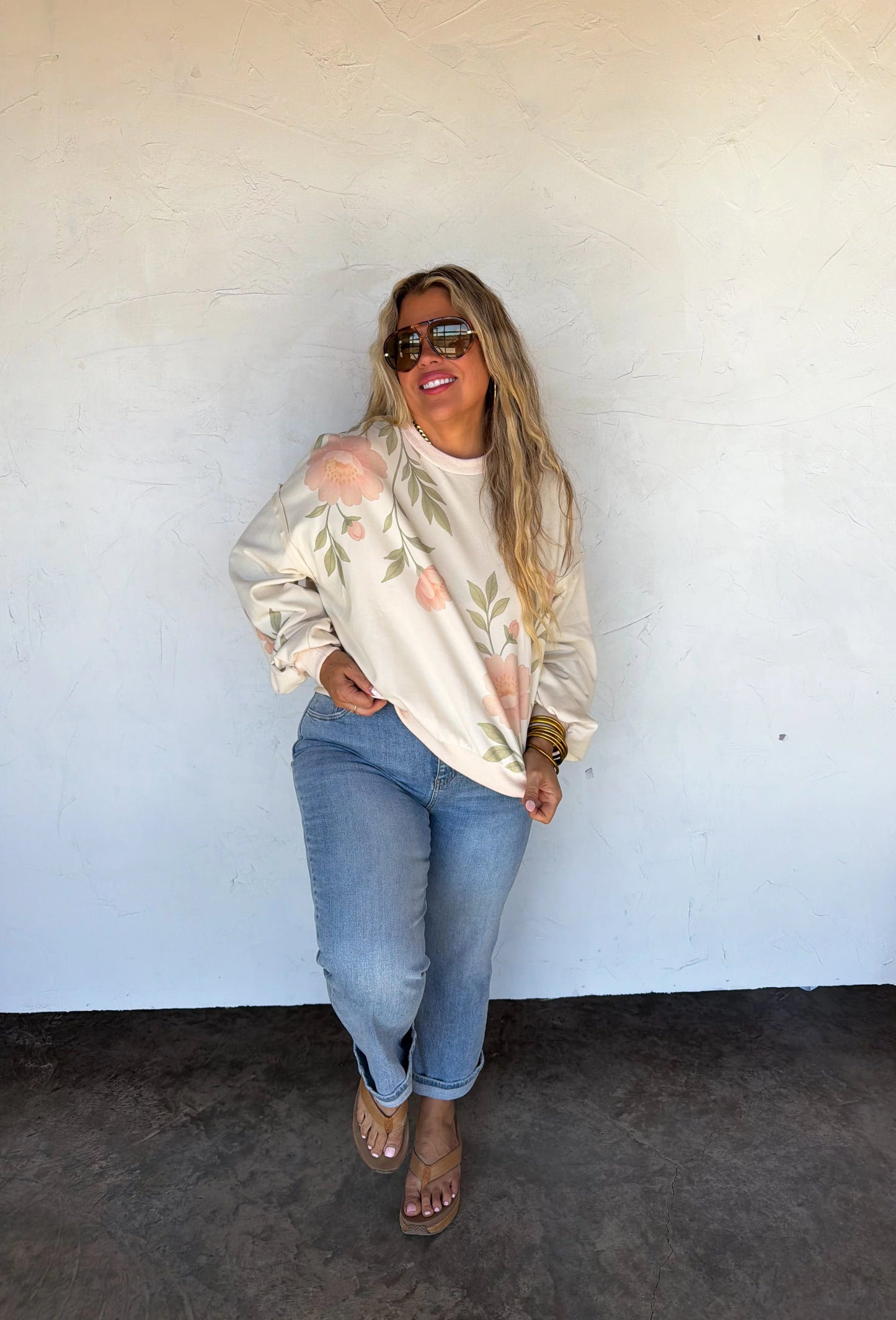 PREORDER - Spring Floral Pullover