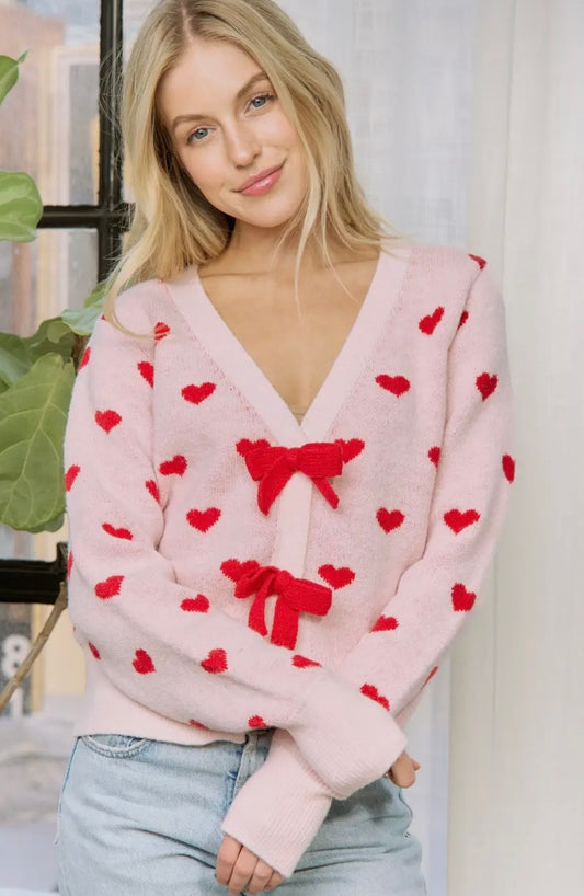 Heart w/Bows Sweater