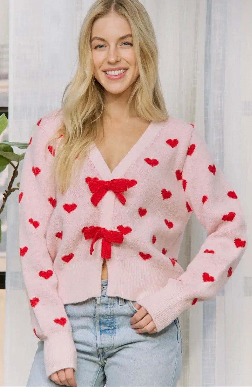 Heart w/Bows Sweater