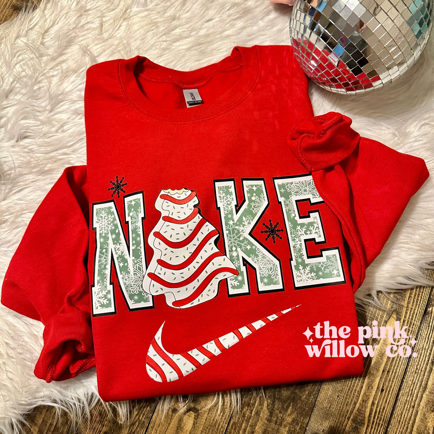 Christmas Tree Cake Graphic Sweatshirt