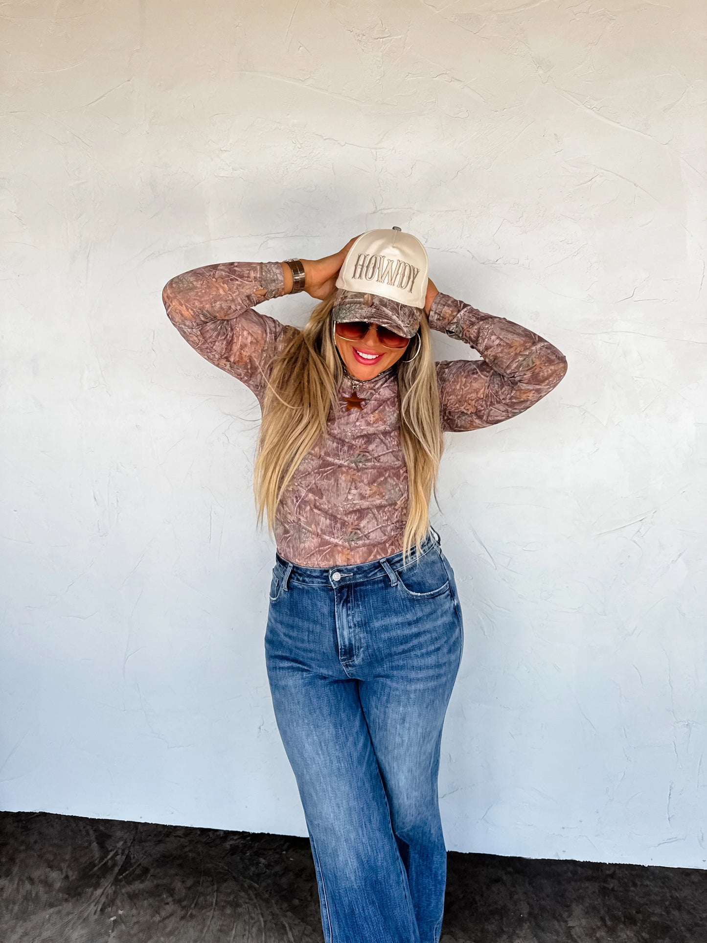 PREORDER - Camo Mesh Top