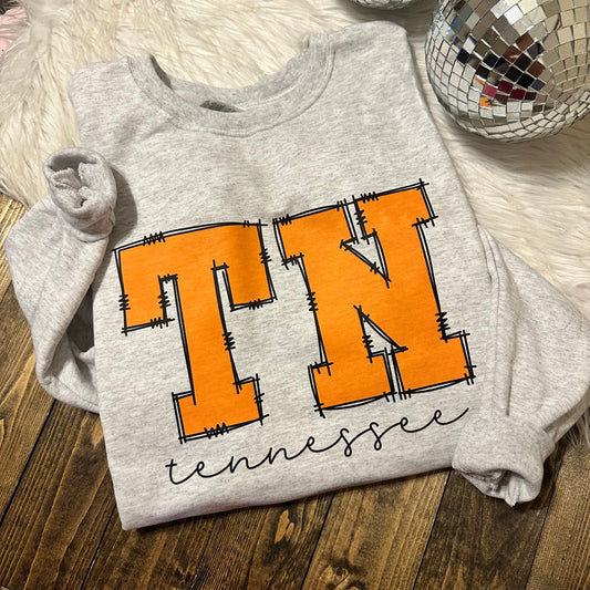 Tennessee Doodle Graphic Sweatshirt