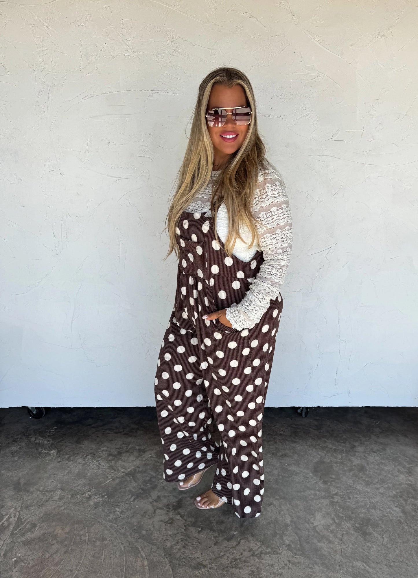 Polka Dot Karli Boho Overalls