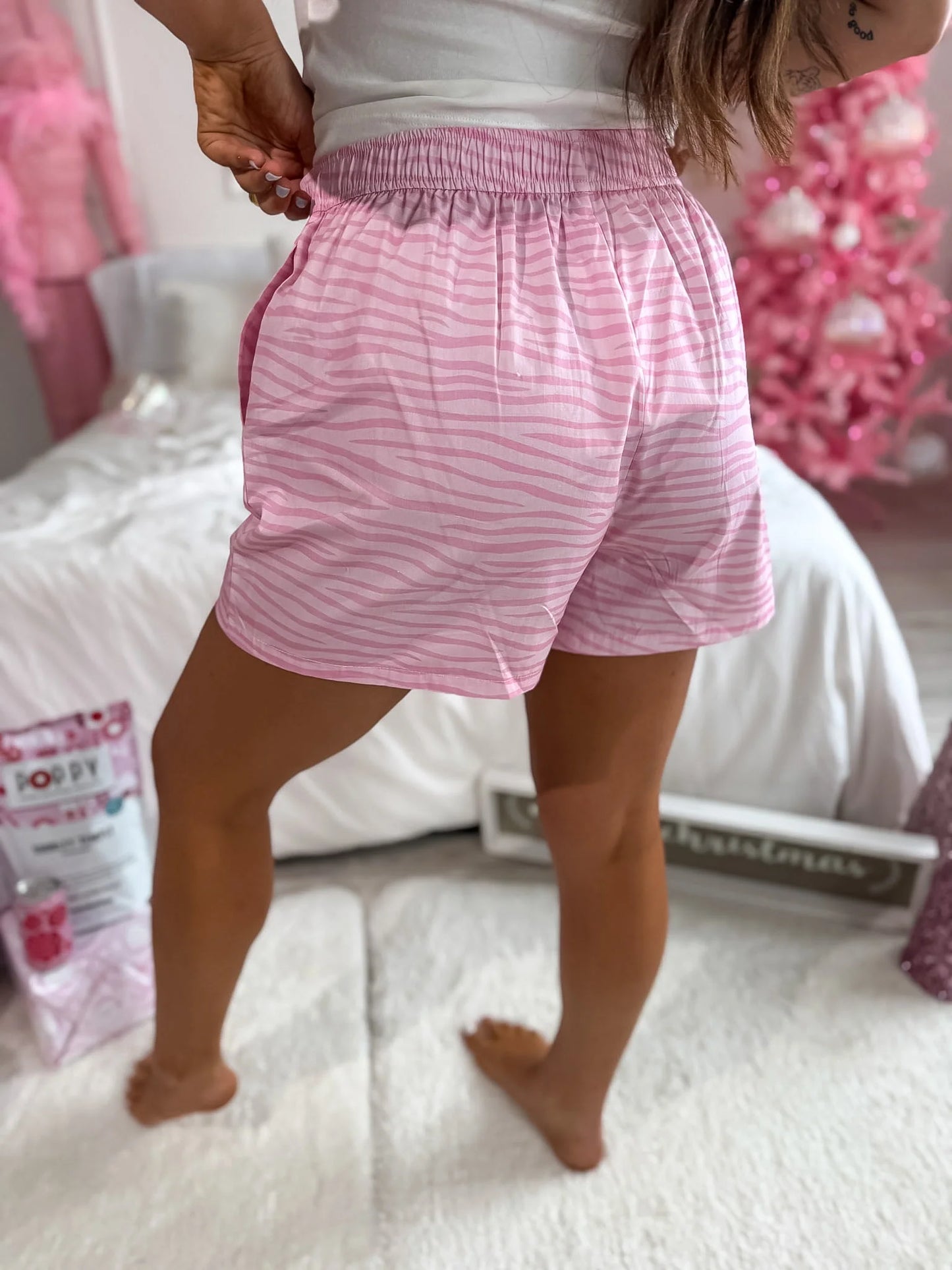 BIRDIE PREORDER - Boxer Shorts in Purrfectly Pink