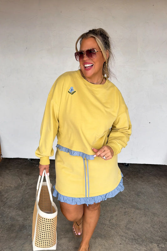 PREORDER - Spring Flower Skirt Set