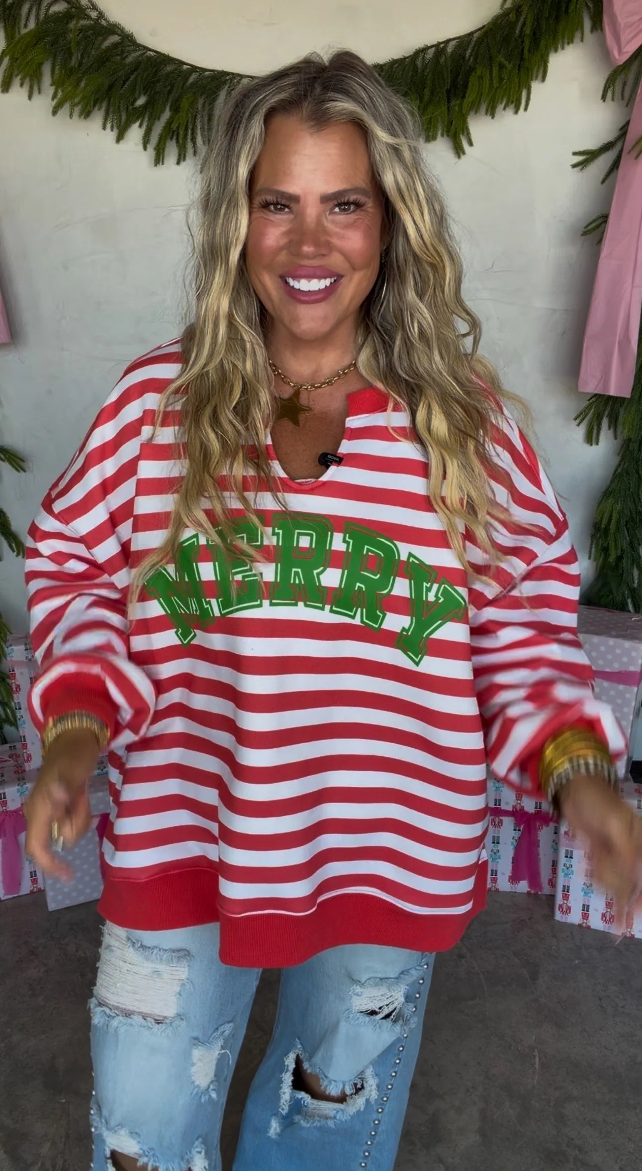 PREORDER - Jolly & Merry Oversized Pullover
