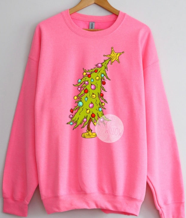 Grinch Tree Graphic Sweatshirt