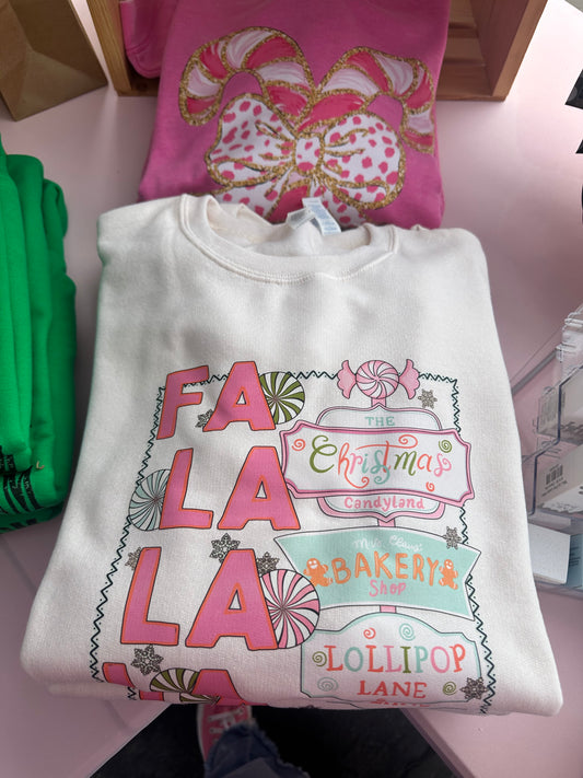 FaLaLaLaLa Graphic Sweatshirt