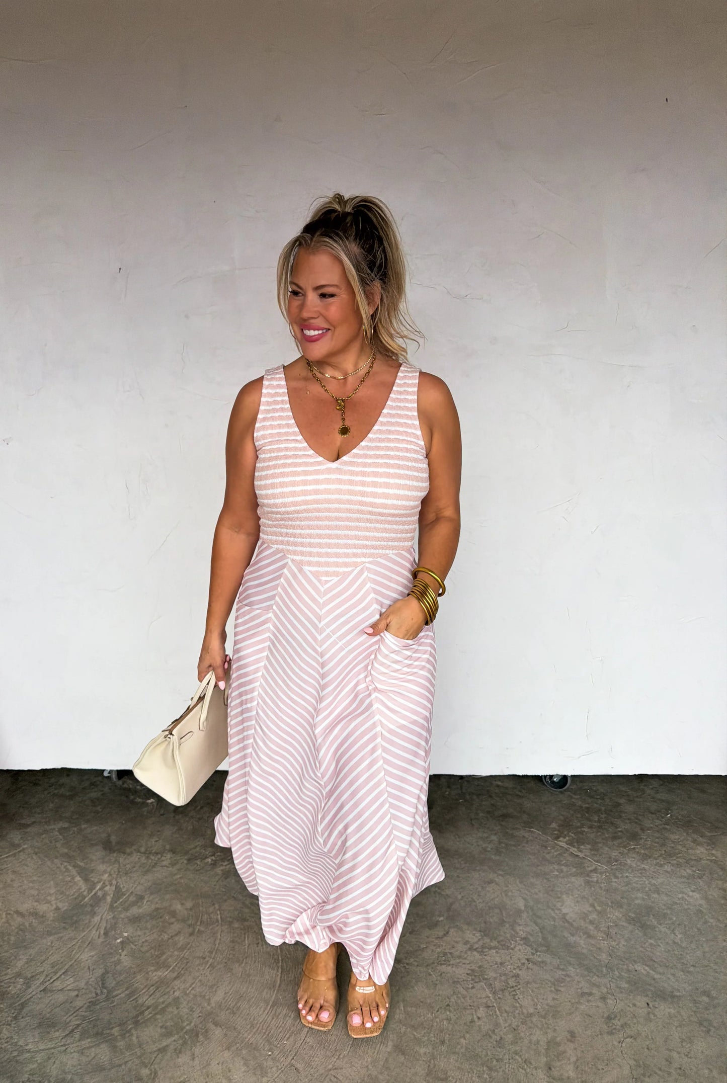 PREORDER - Spring Luciana Stripe Dress
