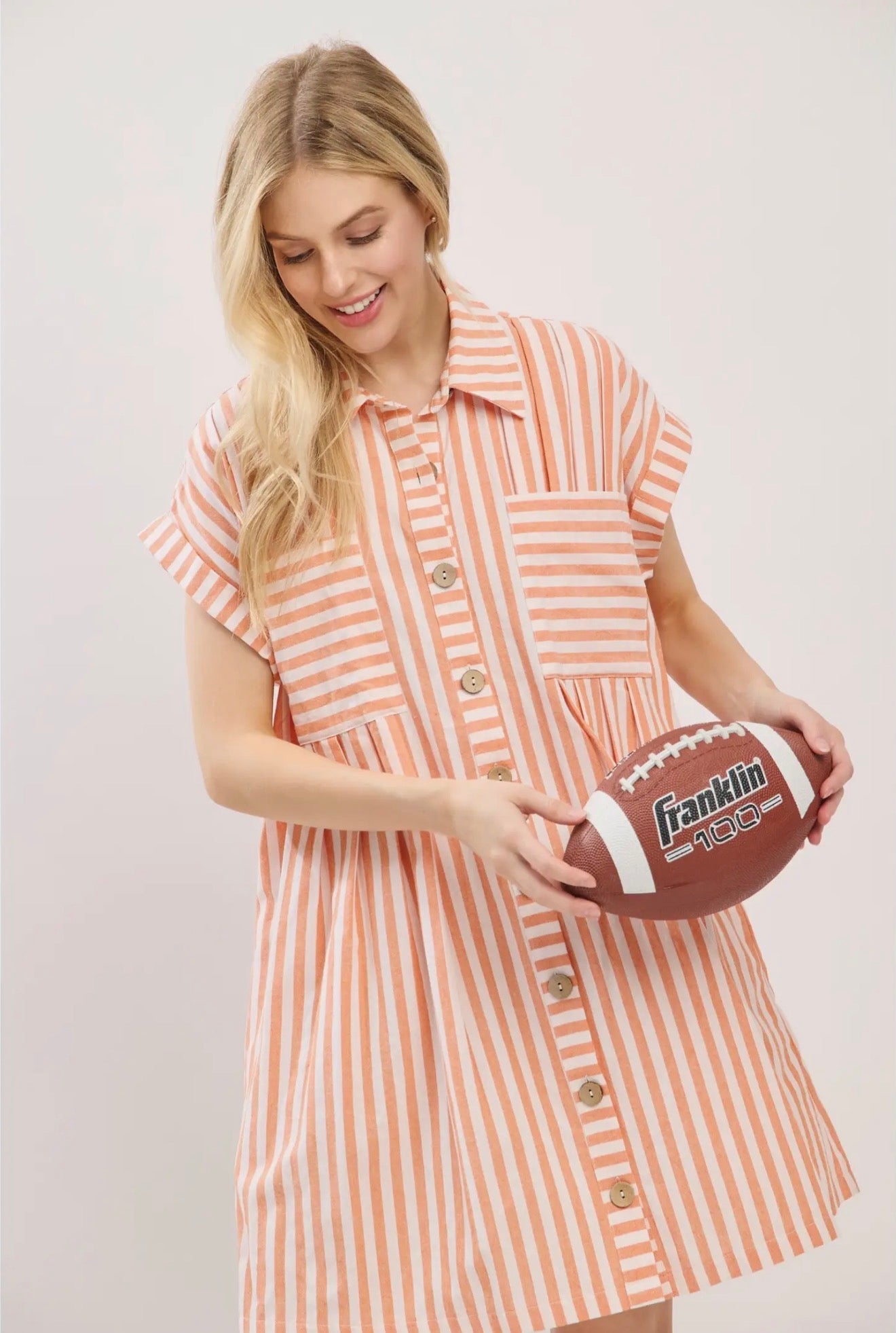 PREORDER - Cotton Striped Tunic Dress