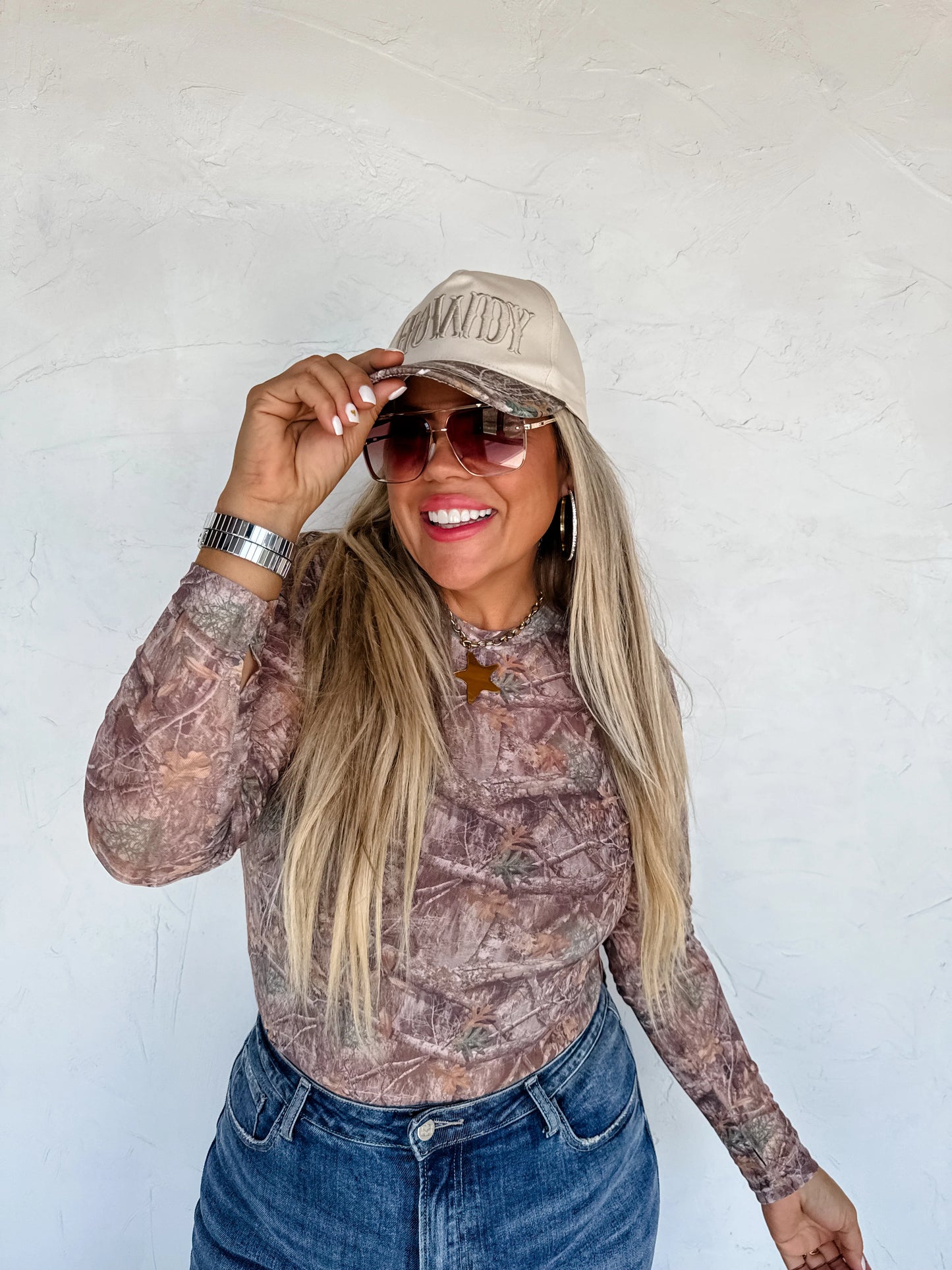 PREORDER - Camo Mesh Top