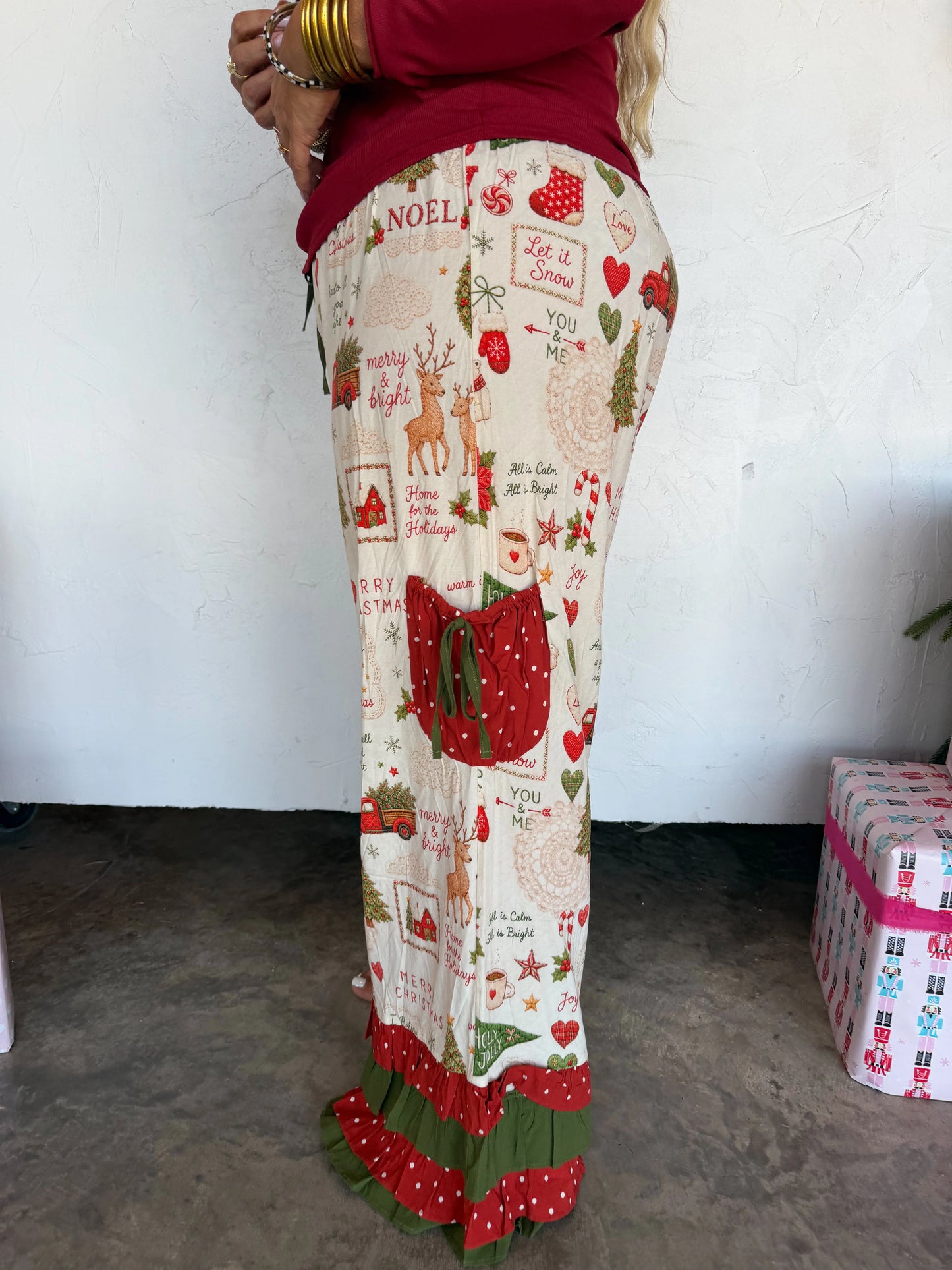 PREORDER - Vintage Christmas Bloomer Pants