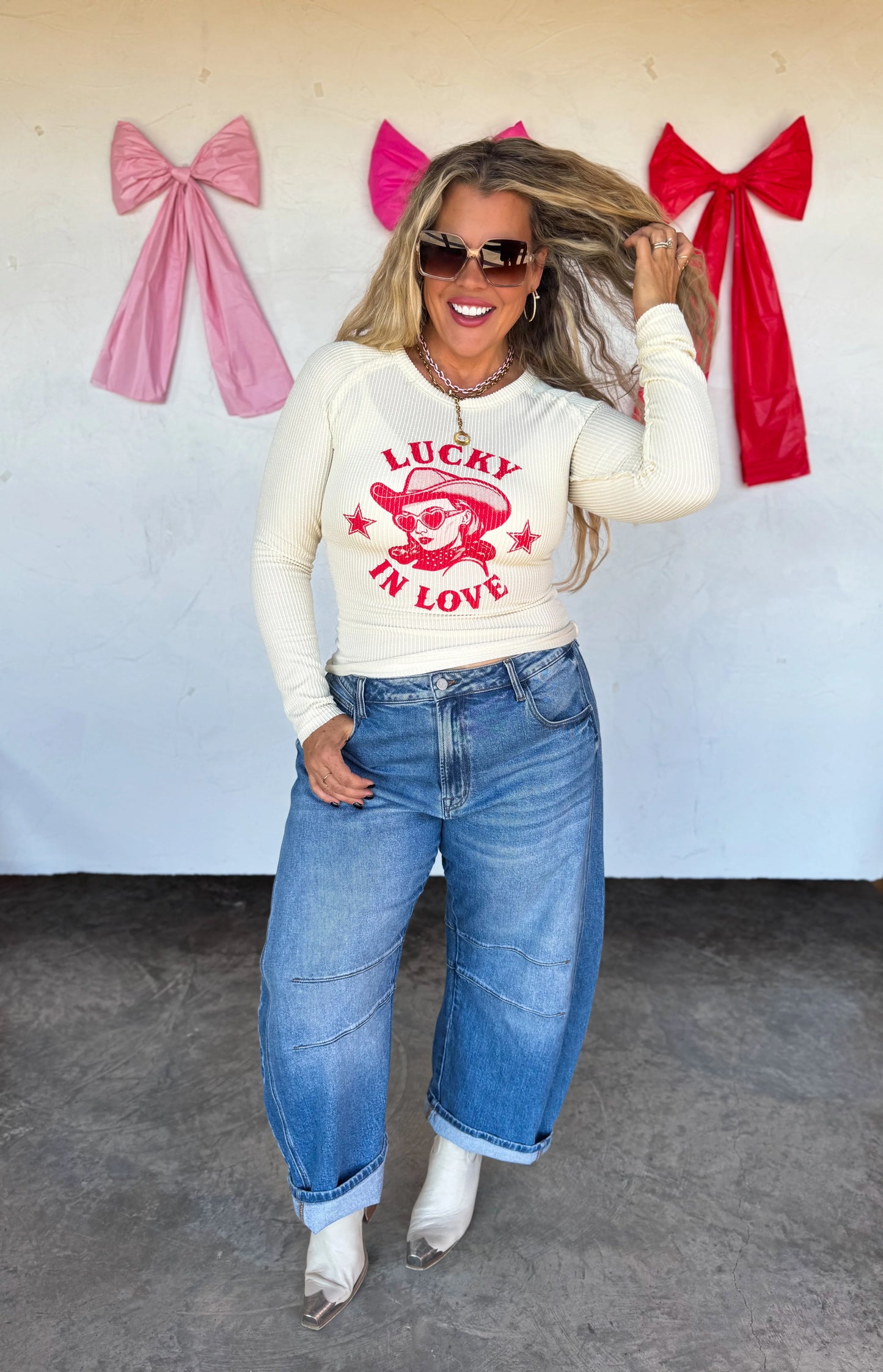 PREORDER - Lucky In Love Graphic Top