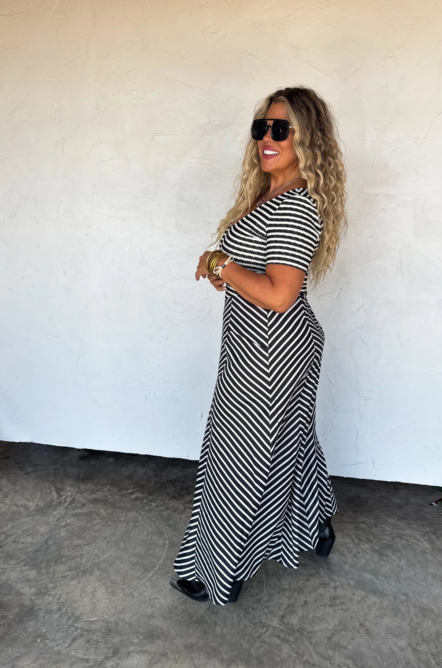 PREORDER - Calista Stripe Dress