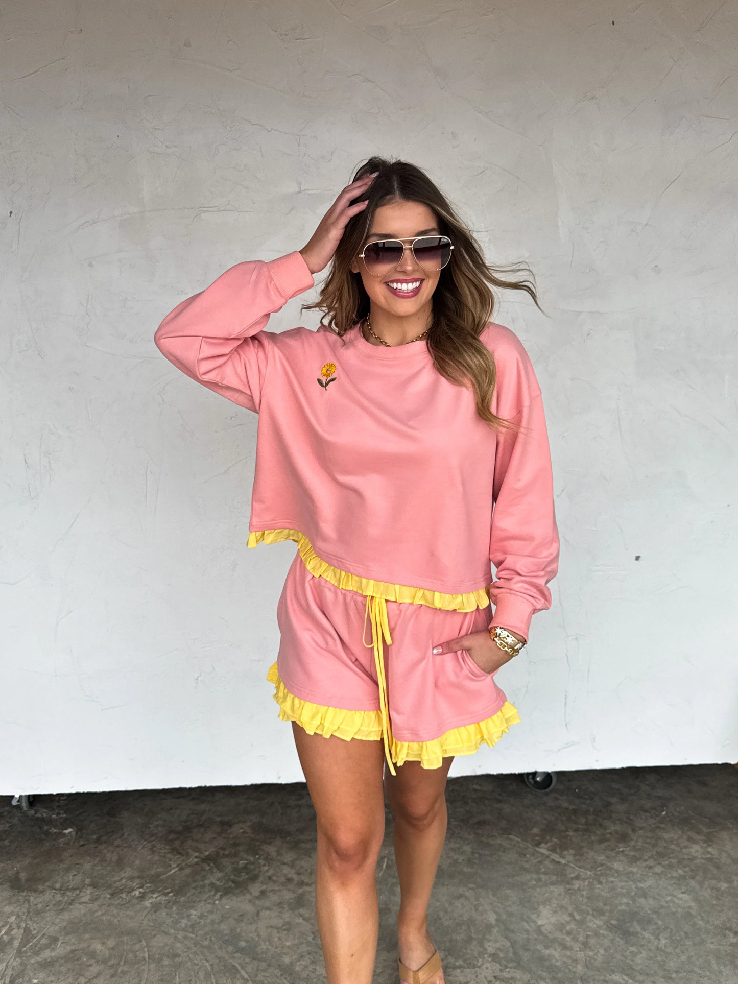 PREORDER - Spring Flower Short Set