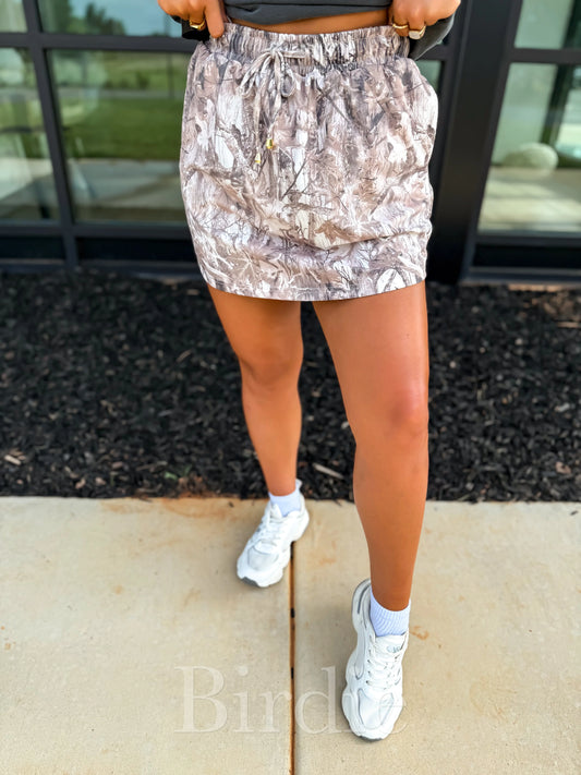 Dark Camo Active Skort