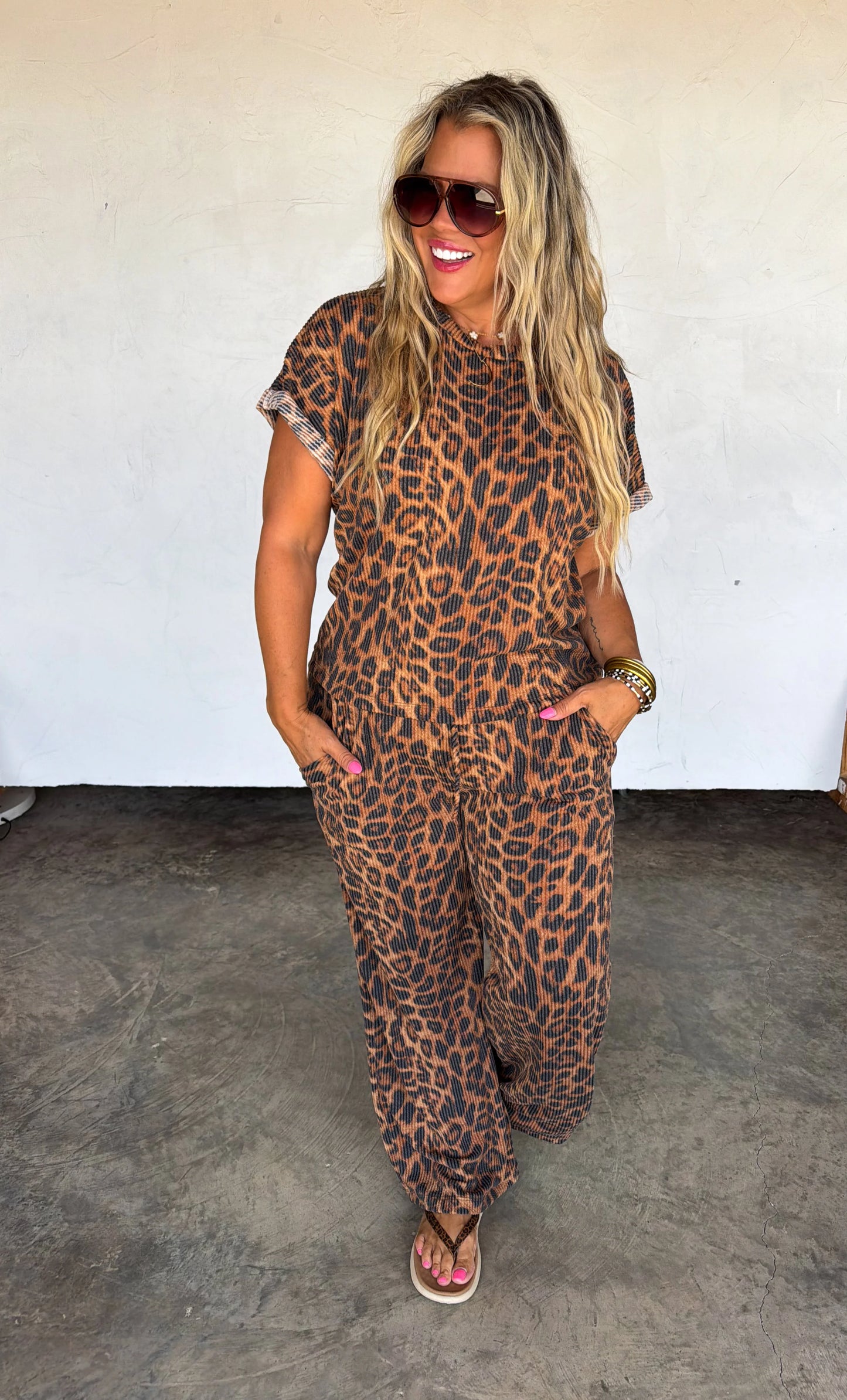 PREORDER - Cheetah Kelsey Pant Sets