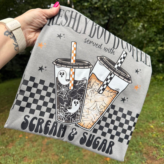 Freshly Boo’d Coffee Comfort Colors Tee