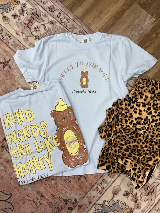 Kind Words Are Like Honey Comfort Colors Tee