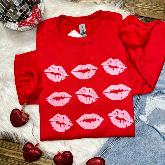 PRE-ORDER Pink Lips Graphic Sweatshirt